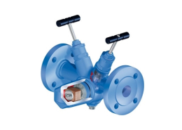 ARI-CONA®All-in-one Bimetallic steam trap with flanges and integrated inlet and outlet valves