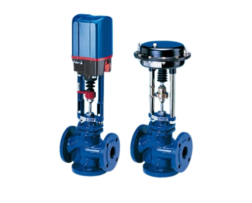 ARI-STEVI® 450 / 451 (DN15-150) Control valve - 3-way with flanges