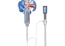 ARI-TEMPTROL® 775 Thermal-opening valve - straight through with flanges without cooling spacer (max. 150°C)