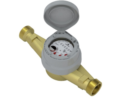 Flowmeter Powogaz JS Master D+ (up to R200) (DN 25-100) Single-jet vane-wheel dry water meter