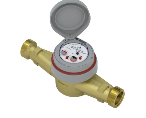 Flowmeter Powogaz JS Master+ (up to R100) (DN 25-100) Single-jet vane-wheel dry water meter