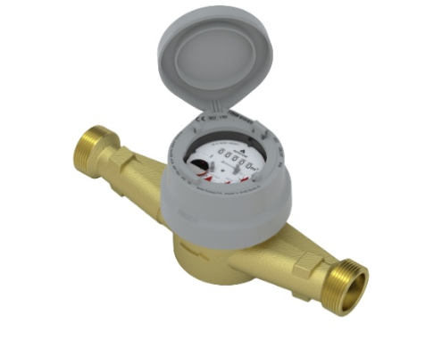Flowmeter Powogaz JS Master+ (up to R100) (DN 25-100) Single-jet vane-wheel dry water meter