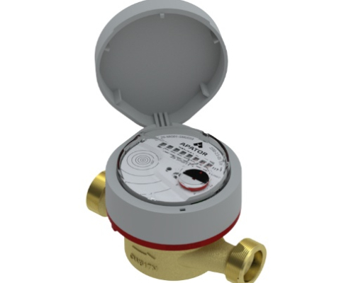 Flowmeter Powogaz JS Smart D+ (up to R200) Single-jet vane-wheel dry water meter