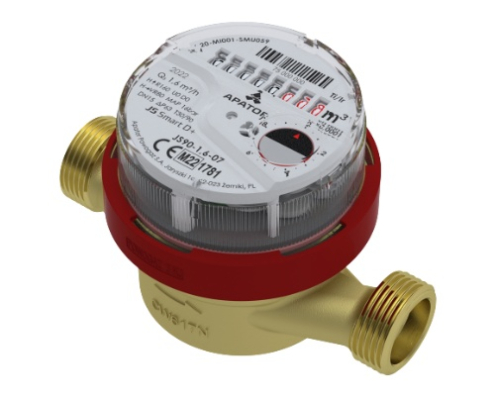 Flowmeter Powogaz JS Smart D+ (up to R200) Single-jet vane-wheel dry water meter