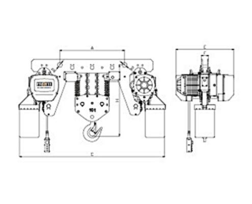 PAWELL Hoist LH-PE Capacity 0.5t ~ 10t Dual Speed