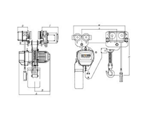 PAWELL Hoist LH-PE Capacity 0.5t ~ 10t Single Speed