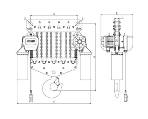 PAWELL Hoist PE Large Capacity 15t ~ 25t