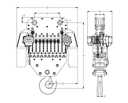 PAWELL Hoist PE Large Capacity 30t ~ 50t