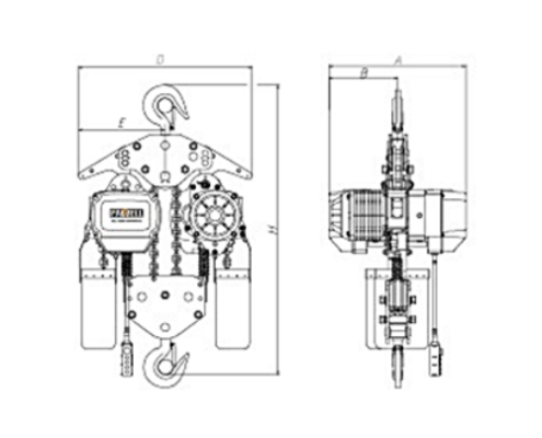 PAWELL Hoist PE Large Capacity 7.5t ~ 10t