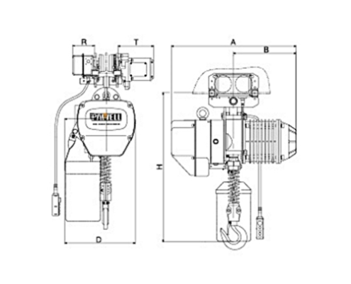 PAWELL Hoist PET (PE+TE) Capacity 0.5t ~ 5t Dual Speed