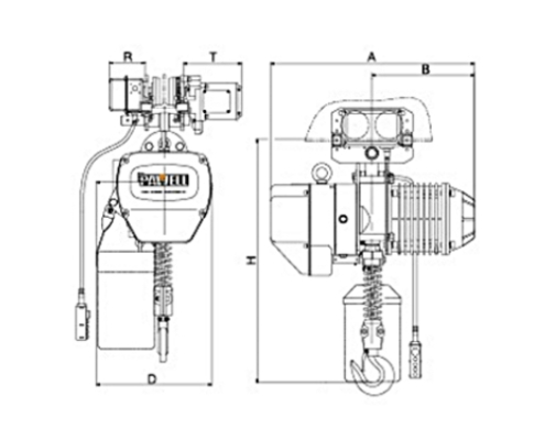 PAWELL Hoist PET (PE+TE) Capacity 0.5t ~ 5t Single Speed