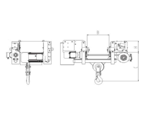 PAWELL Hoist PVH Type L‐ Low Headroom Hoist 3,2t ~ 10t