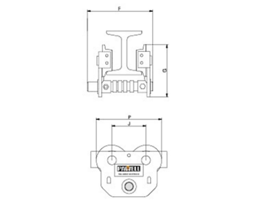 PAWELL Manual Trolley TM Capacity 0.5t ~ 5t