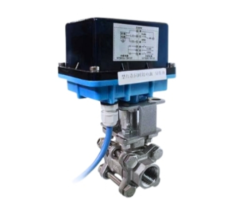 VINCER VE-MH Miniature Motorized 3-Piece Ball Valve
