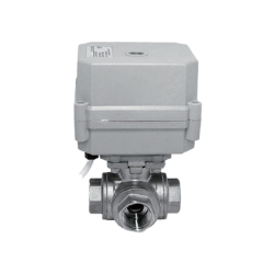 VINCER VE-MT Miniature Motorized 3-Way Ball Valve