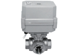 VINCER VE-MT Miniature Motorized 3-Way Ball Valve