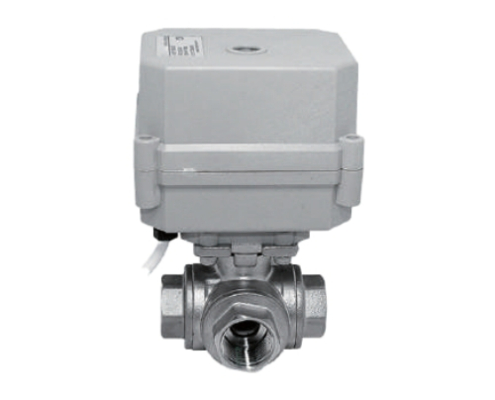 VINCER VE-MT Miniature Motorized 3-Way Ball Valve