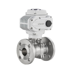 VINCER VE10-B-F Electric Flanged Ball Valve