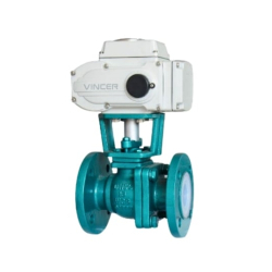 VINCER VE10-B-F-PTFE Electric PTFE-Lined Ball Valve