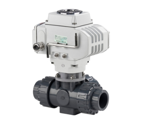 VINCER VE10-B-P3 Electric 3-Way Plastic Ball Valve