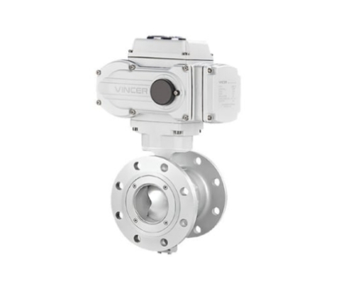 VINCER VE10-B-V Electric V-Port Segmented Ball Valves