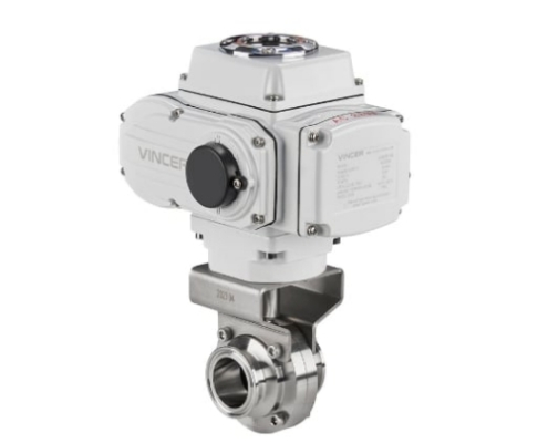 VINCER VE20-K Electric Sanitary Butterfly Valve