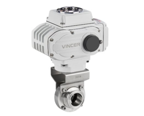 VINCER VE20-K Electric Sanitary Butterfly Valve