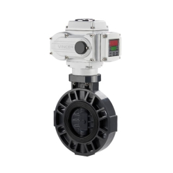 VINCER VE20-P Electric Plastic Butterfly Valve