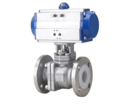 VINCER VP11-F-PTFE Pneumatic PTFE-Lined Ball Valve