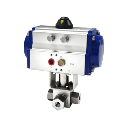 VINCER VP11-H3 Pneumatic High-Pressure 3-Way Ball Valve