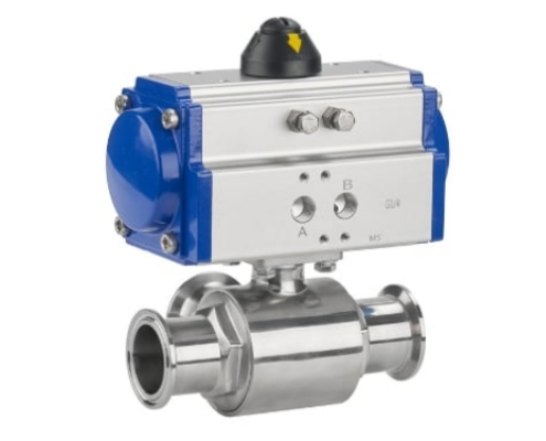 VINCER VP11-K Pneumatic Sanitary Clamp Ball Valve