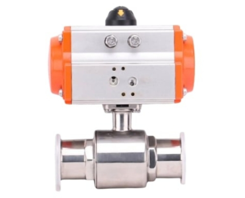VINCER VP11-K Pneumatic Sanitary Clamp Ball Valve