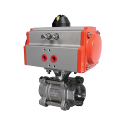 VINCER VP11-P3 Pneumatic 3-PIECE Welded Ball Valve