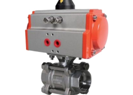 VINCER VP11-P3 Pneumatic 3-PIECE Welded Ball Valve