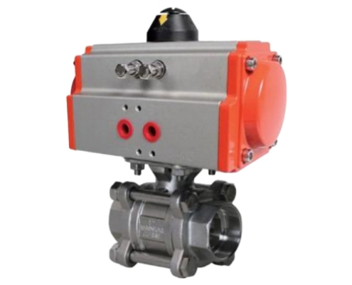 VINCER VP11-P3 Pneumatic 3-PIECE Welded Ball Valve