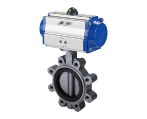VINCER VP12-LUG Pneumatic Actuated Lugged Butterfly Valve
