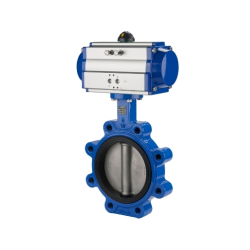VINCER VP12-LUG Pneumatic Actuated Lugged Butterfly Valve