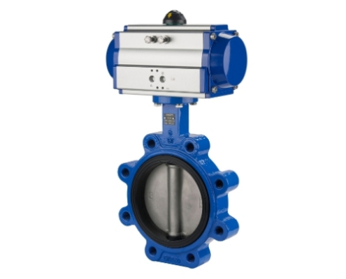 VINCER VP12-LUG Pneumatic Actuated Lugged Butterfly Valve