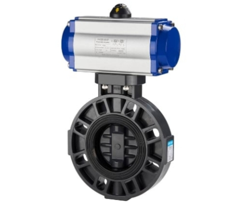VINCER VP12-P Pneumatic Plastic Butterfly Valve