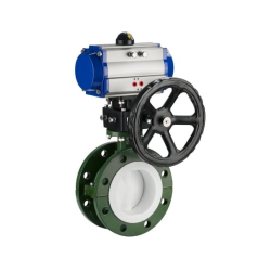 VINCER VP12-PTFE Pneumatic PTFE-Lined Butterfly Valve