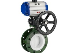 VINCER VP12-PTFE Pneumatic PTFE-Lined Butterfly Valve