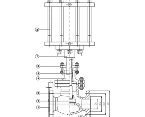 VINCER VP13-PGO Pneumatic Globe Valve