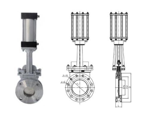 VINCER VP13-PKG Pneumatic Knife Gate Valve