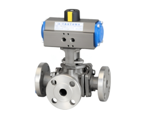 AUTOMA Automatic Valve 3-Way Flange Ball Valve