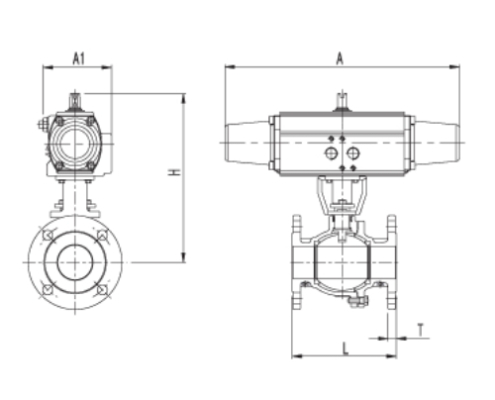 AUTOMA Automatic Valve Flange Ball Valve (Single Type)
