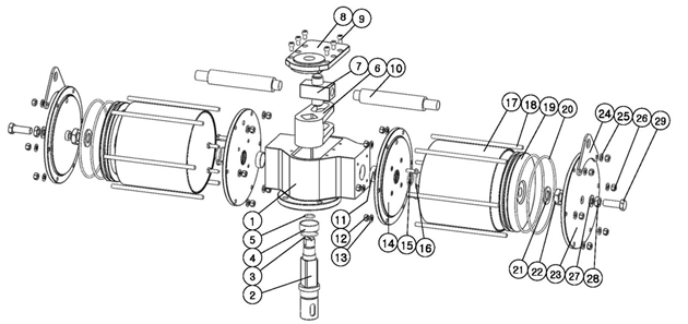 AUTOMA Pneumatic Actuator Heavy Duty Type (AD Series)